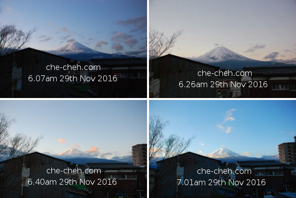 Mount Fuji At Dawn & Sunrise @ Kagelow Mt Fuji Hostel, Fujikawaguchiko